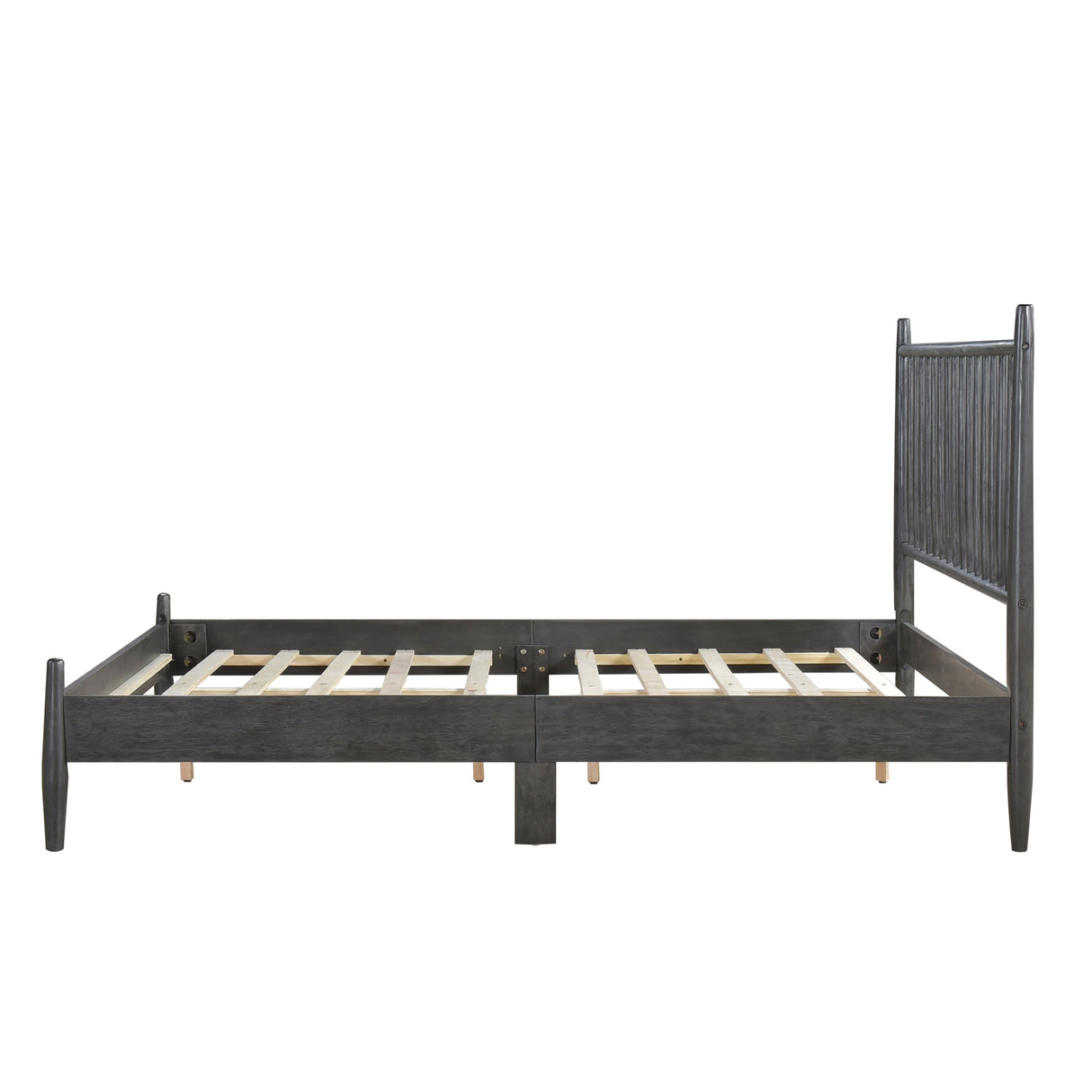Brickell Gray Twin Platform Bed by Homelegance at Eve Furniture