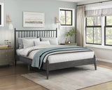Brickell Gray Twin Platform Bed by Homelegance at Eve Furniture