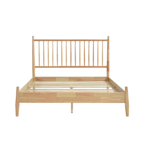Brickell Natural Full Platform Bed by Homelegance at Eve Furniture