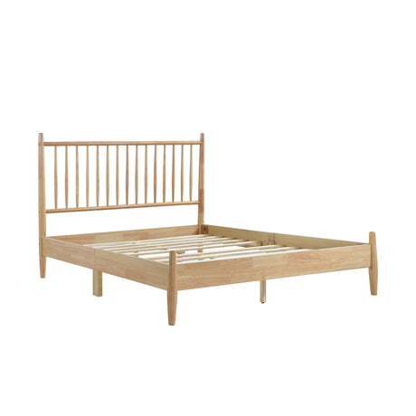 Brickell Natural Full Platform Bed by Homelegance at Eve Furniture
