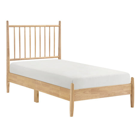 Brickell Natural Twin Platform Bed by Homelegance at Eve Furniture