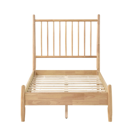 Brickell Natural Twin Platform Bed by Homelegance at Eve Furniture