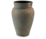 Brickmen Antique Gray Vase by Ashley at Eve Furniture