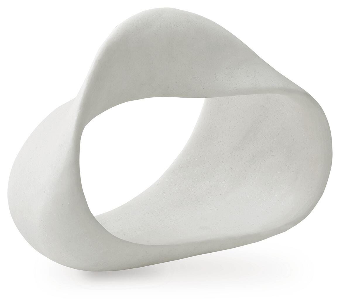 Brickmoore White Sculpture by Ashley at Eve Furniture