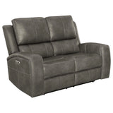 Brickston Charcoal 2-Piece Triple Power Reclining Set by Coaster at Eve Furniture