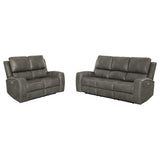 Brickston Charcoal 2-Piece Triple Power Reclining Set by Coaster at Eve Furniture