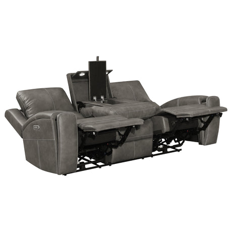 Brickston Charcoal 3-Piece Triple Power Reclining Set by Coaster at Eve Furniture