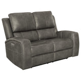 Brickston Charcoal 3-Piece Triple Power Reclining Set by Coaster at Eve Furniture