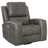 Brickston Charcoal 3-Piece Triple Power Reclining Set by Coaster at Eve Furniture