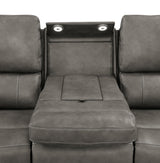 Brickston Charcoal 3-Piece Triple Power Reclining Set by Coaster at Eve Furniture
