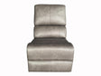 Brickston Charcoal Leatherette Modular Sectional Armless Chair by Coaster at Eve Furniture