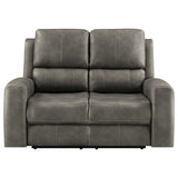 Brickston Charcoal Triple Power Reclining Loveseat by Coaster at Eve Furniture