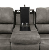 Brickston Triple Power Reclining Sofa Charcoal by Coaster at Eve Furniture