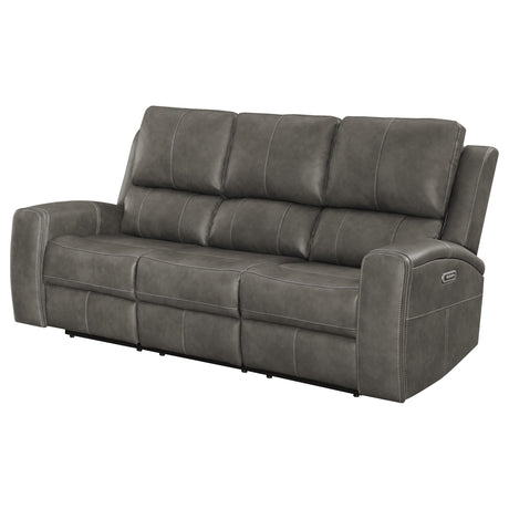 Brickston Triple Power Reclining Sofa Charcoal by Coaster at Eve Furniture