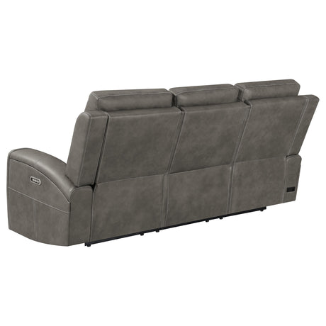 Brickston Triple Power Reclining Sofa Charcoal by Coaster at Eve Furniture