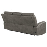 Brickston Triple Power Reclining Sofa Charcoal by Coaster at Eve Furniture