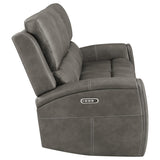 Brickston Triple Power Reclining Sofa Charcoal by Coaster at Eve Furniture