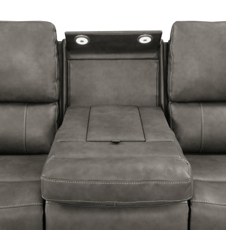 Brickston Triple Power Reclining Sofa Charcoal by Coaster at Eve Furniture
