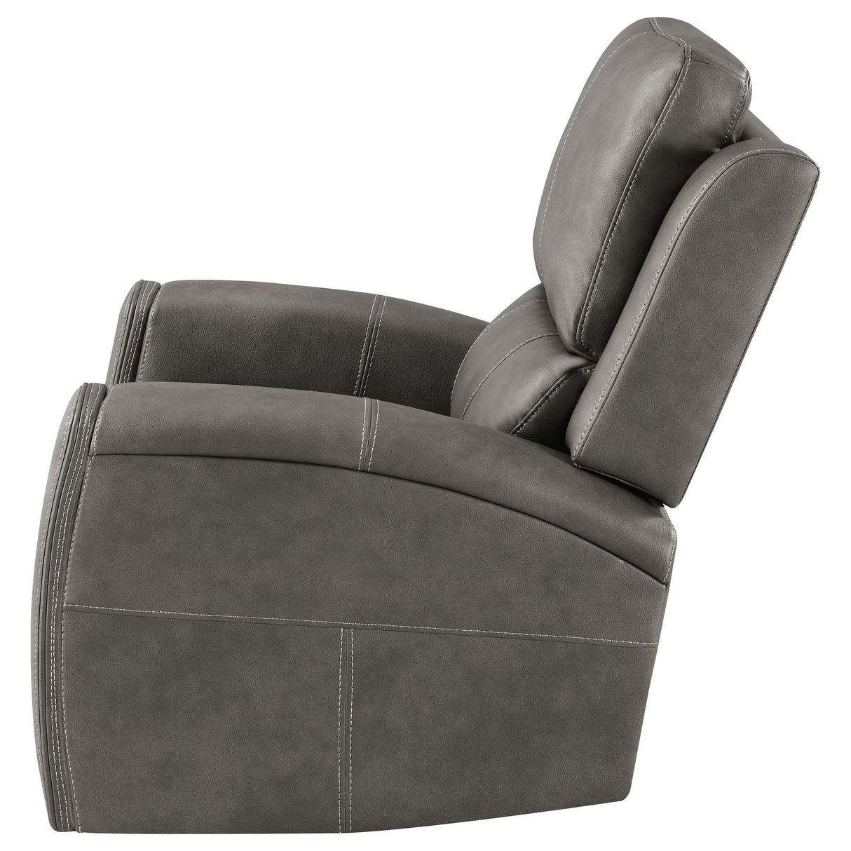 Brickston Charcoal Triple Power Swivel Glider Recliner by Coaster at Eve Furniture