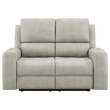 Brickston Gray Triple Power Reclining Loveseat by Coaster at Eve Furniture