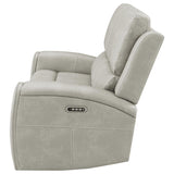 Brickston Gray Triple Power Reclining Loveseat by Coaster at Eve Furniture