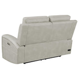 Brickston Gray Triple Power Reclining Loveseat by Coaster at Eve Furniture