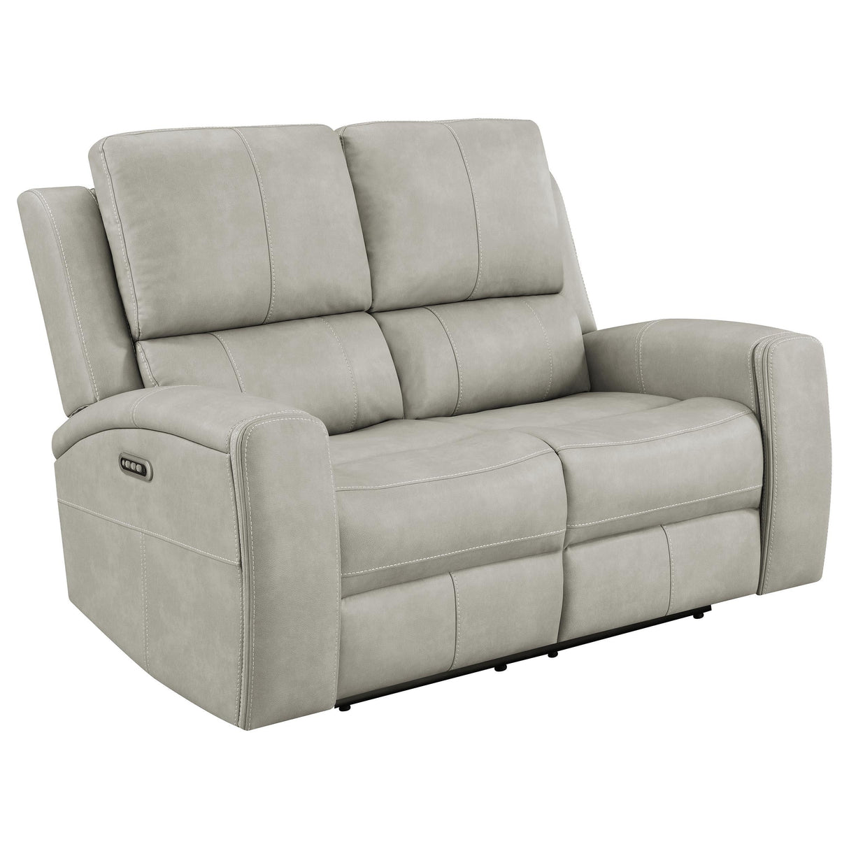 Brickston Gray Triple Power Reclining Loveseat by Coaster at Eve Furniture