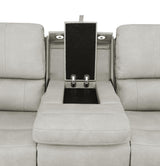 Brickston Triple Power Reclining Sofa Grey by Coaster at Eve Furniture
