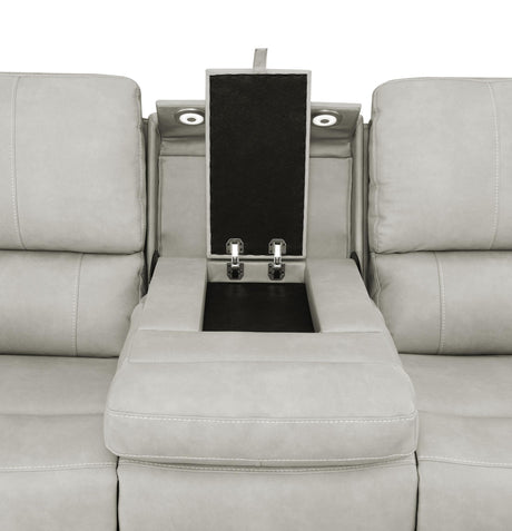 Brickston Triple Power Reclining Sofa Grey by Coaster at Eve Furniture