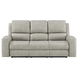 Brickston Triple Power Reclining Sofa Grey by Coaster at Eve Furniture
