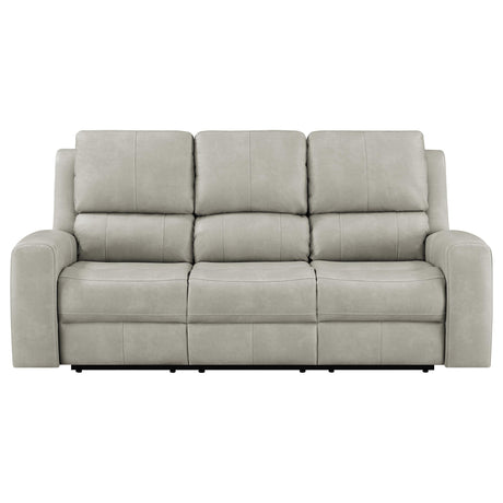 Brickston Triple Power Reclining Sofa Grey by Coaster at Eve Furniture