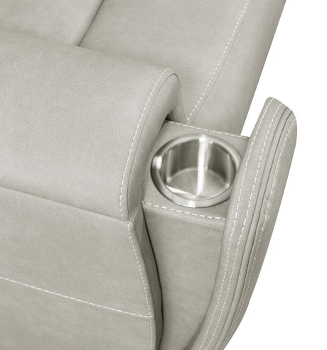 Brickston Triple Power Reclining Sofa Grey by Coaster at Eve Furniture