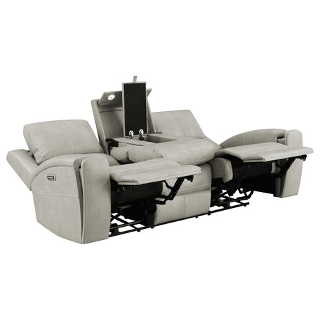 Brickston Triple Power Reclining Sofa Grey by Coaster at Eve Furniture