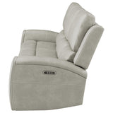 Brickston Triple Power Reclining Sofa Grey by Coaster at Eve Furniture