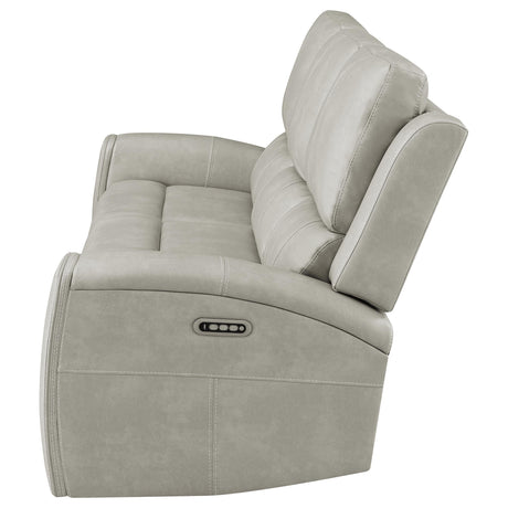 Brickston Triple Power Reclining Sofa Grey by Coaster at Eve Furniture