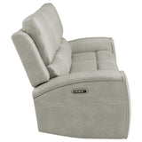 Brickston Triple Power Reclining Sofa Grey by Coaster at Eve Furniture