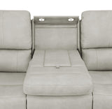 Brickston Triple Power Reclining Sofa Grey by Coaster at Eve Furniture