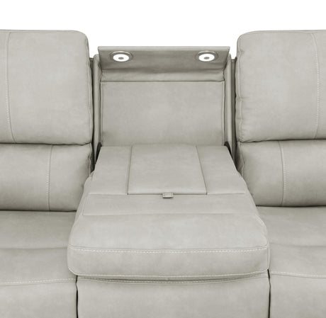 Brickston Triple Power Reclining Sofa Grey by Coaster at Eve Furniture