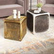 Brics Multicolor Side Table Set (2-Piece) by Zuomod at Eve Furniture