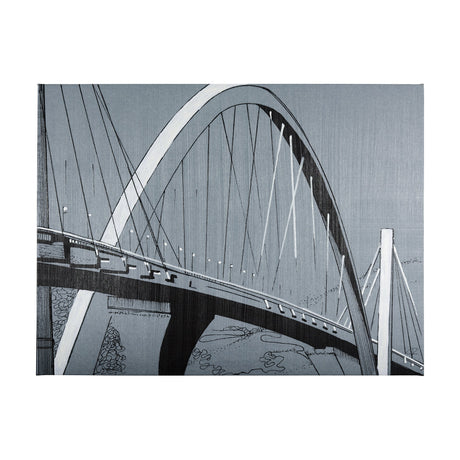Bridge I by Mercana Studio a Hand Embellished Textured Canvas by Mercana at Eve Furniture