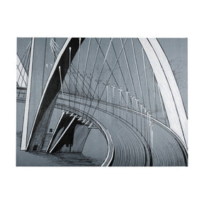Bridge III by Mercana Studio a Hand Embellished Textured Canvas by Mercana at Eve Furniture
