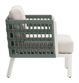 Bridgehampton White Outdoor Armchair by Zuomod at Eve Furniture