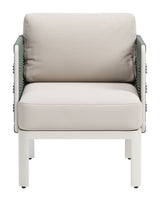 Bridgehampton White Outdoor Armchair by Zuomod at Eve Furniture