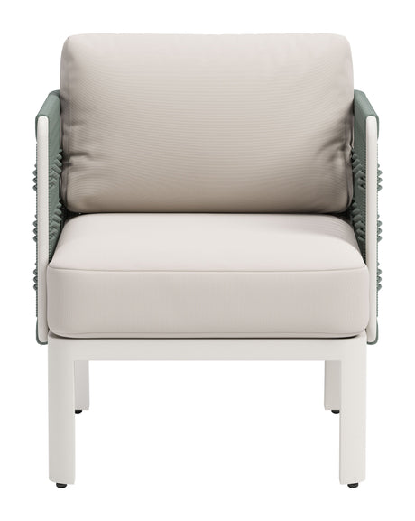 Bridgehampton White Outdoor Armchair by Zuomod at Eve Furniture