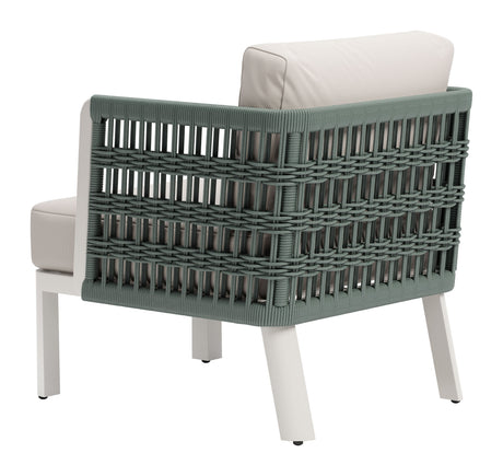 Bridgehampton White Outdoor Armchair by Zuomod at Eve Furniture