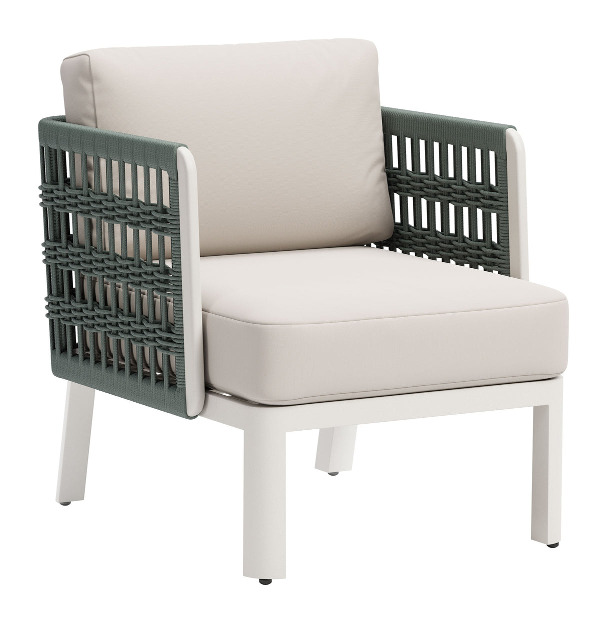 Bridgehampton White Outdoor Armchair by Zuomod at Eve Furniture