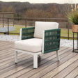 Bridgehampton White Outdoor Armchair by Zuomod at Eve Furniture