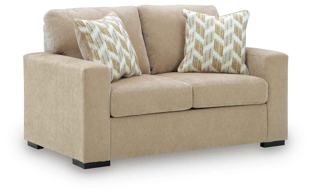 Bridgepoint Almond Loveseat by Ashley at Eve Furniture