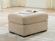 Bridgepoint Almond Ottoman by Ashley at Eve Furniture