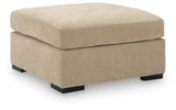 Bridgepoint Almond Oversized Accent Ottoman by Ashley at Eve Furniture